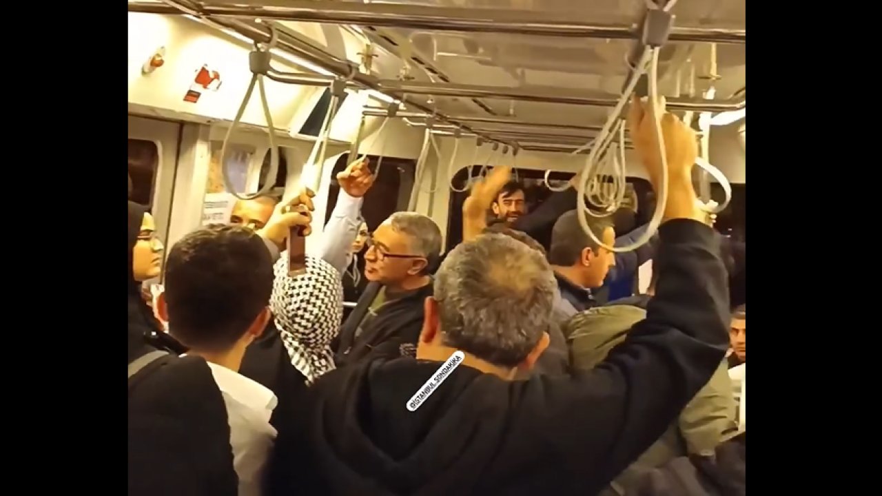 Protestolar toplu taşımaya sıçradı! Tramvayda “İsrail” kavgası…