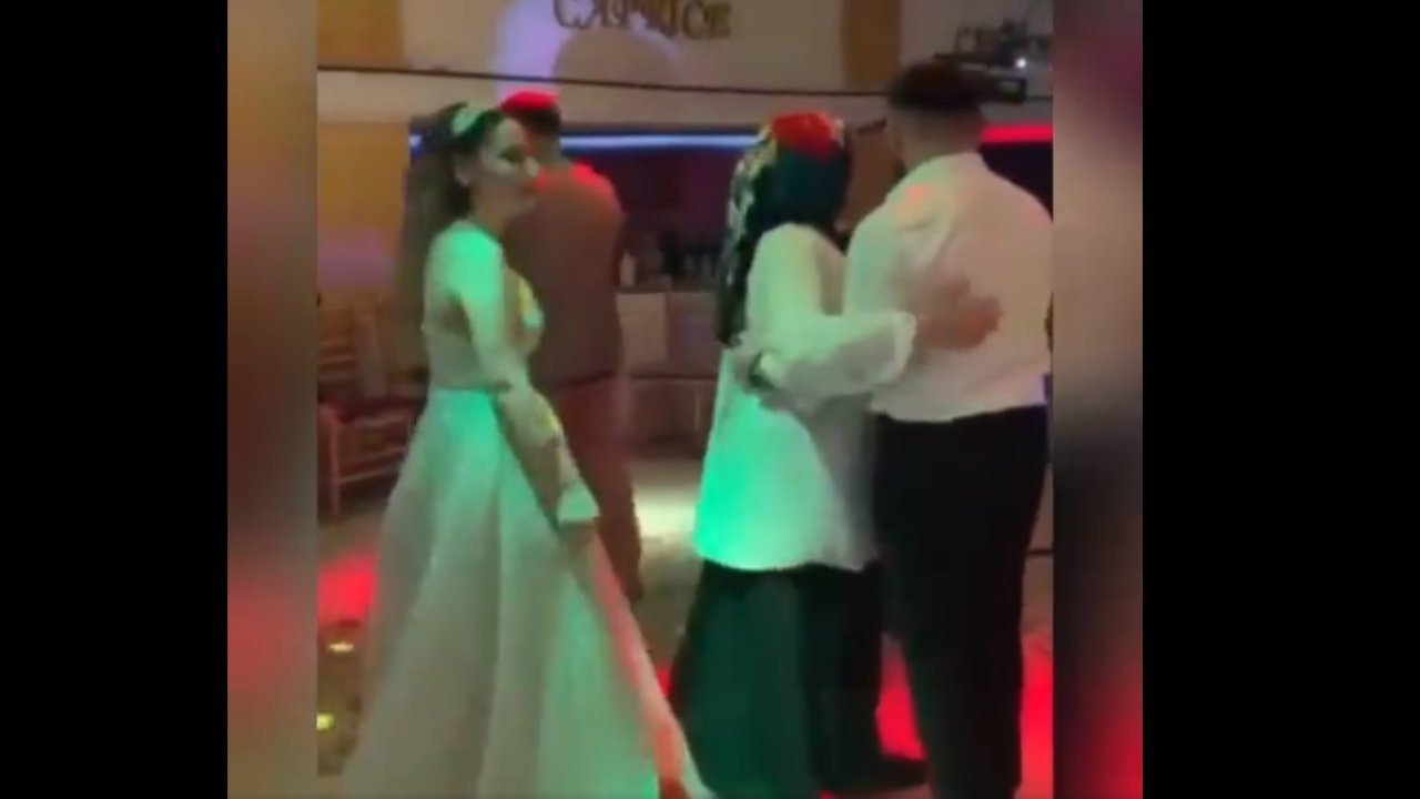 Düğün dansına kayınvalide engeli