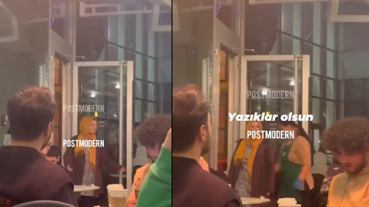 Starbucks şubesinde yine protesto: 'Seni Gazze'de görelim, burası laik bir ülke'