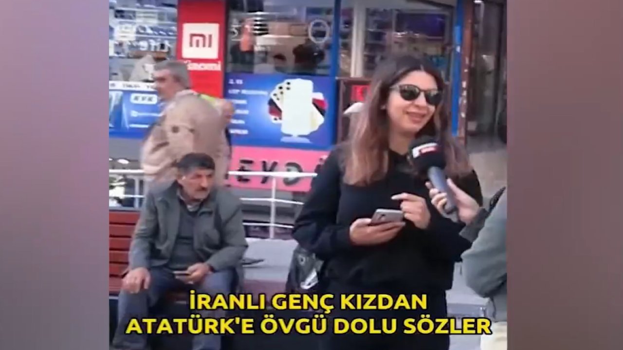 Turist kızdan sokak röportajında Atatürk’e büyük övgü!