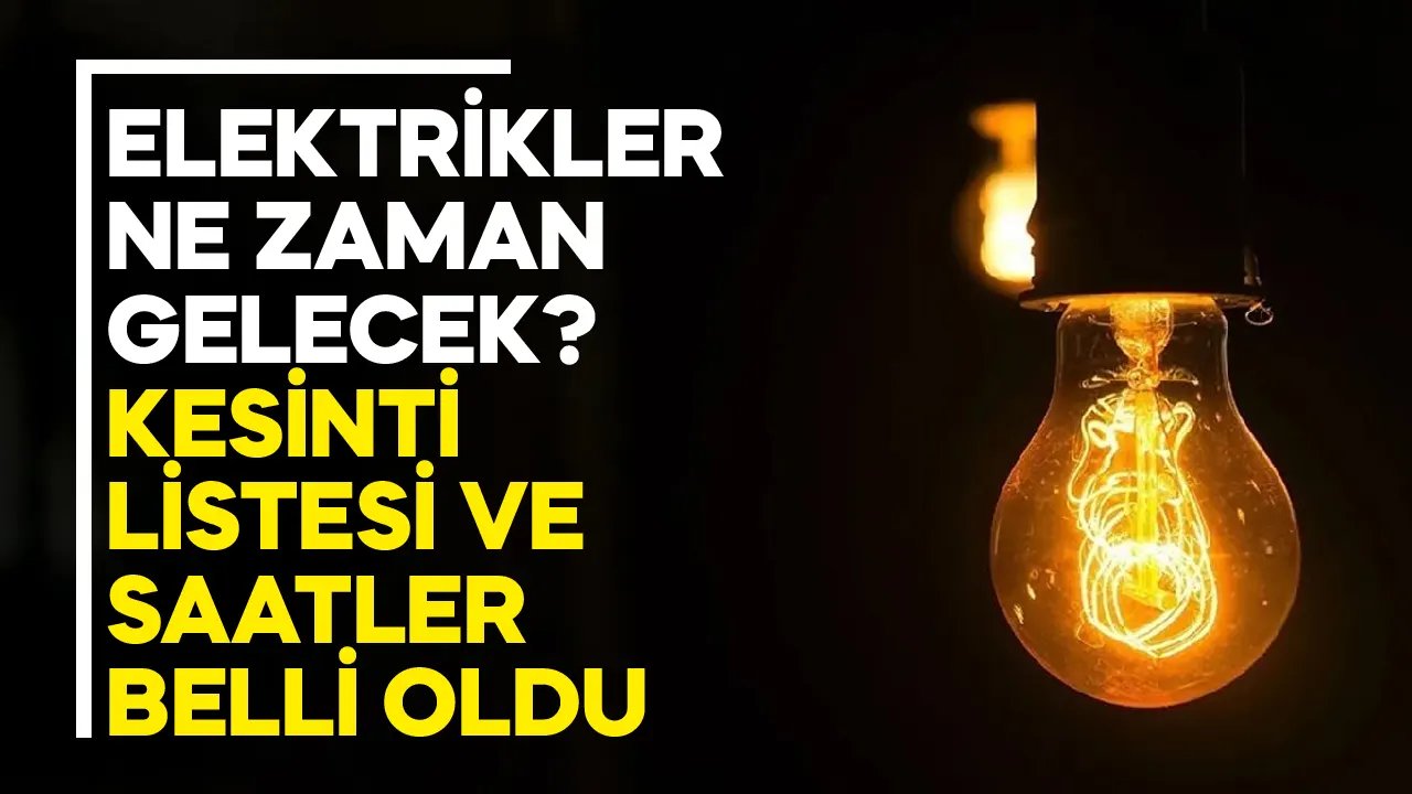26 Kasım 2023 İstanbul Elektrik Kesintisi,(Güncel) elektrikler ne zaman gelecek?
