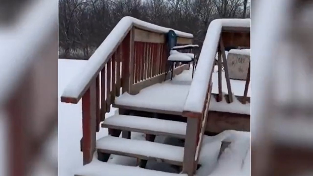 Kar yağarken evin kapısını açık unutan aile hayatlarının şokunu yaşadı!