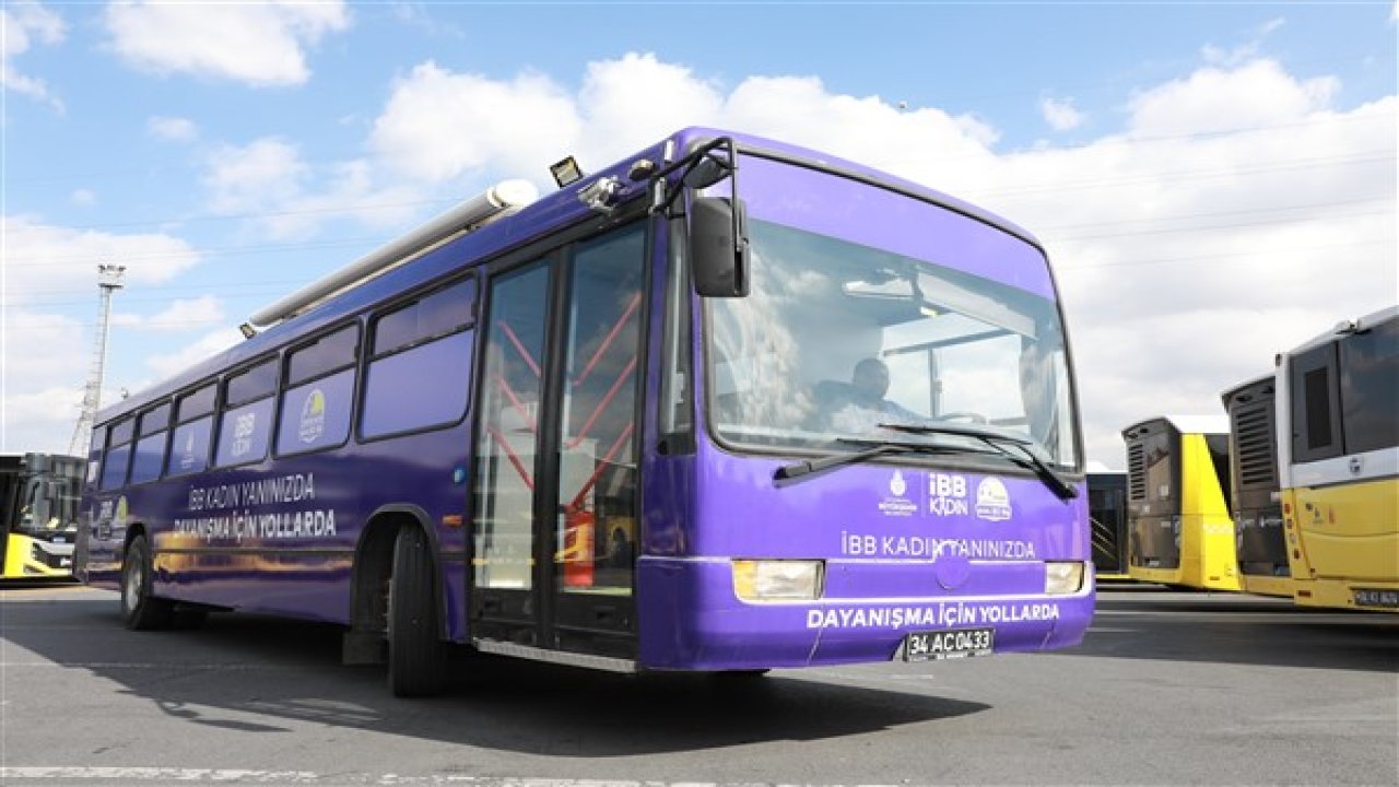 İBB’nin “Mor otobüs”ü yollara çıkıyor
