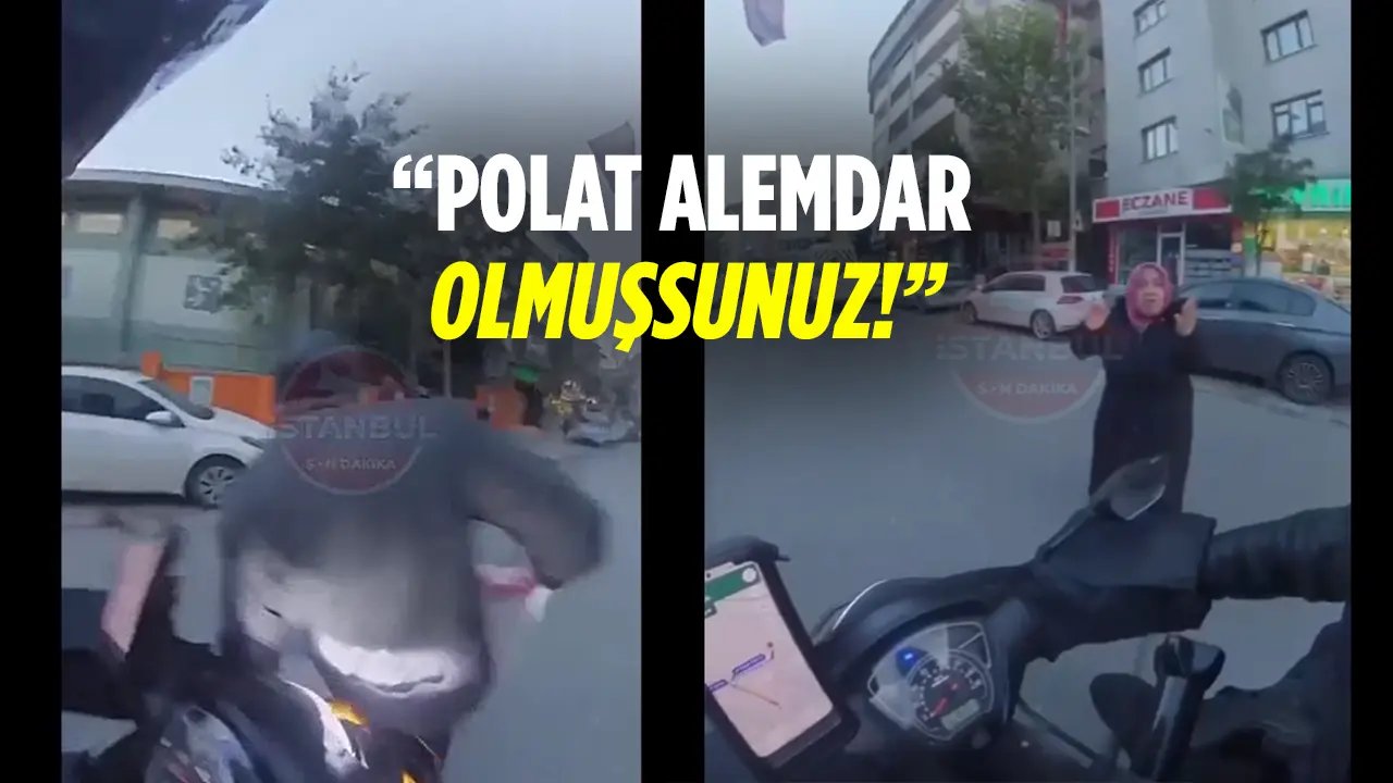 Trafikte bir garip kavga! Motosikletli sürücü yayaya çarptı, “Hepiniz Polat Alemdar olmuşsunuz” dedi!