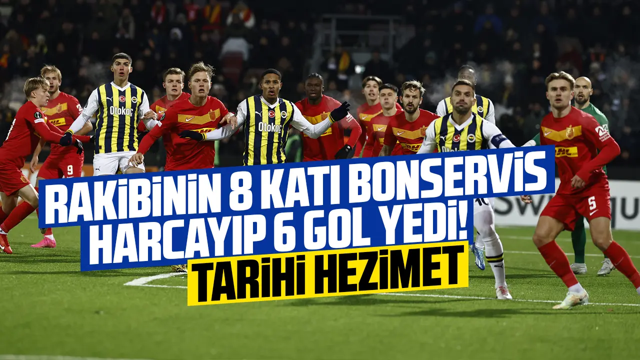 Rakibi Nordsjaelland'ın 8 katı bonservis harcayan Fenerbahçe tarihi hezimet yaşadı!