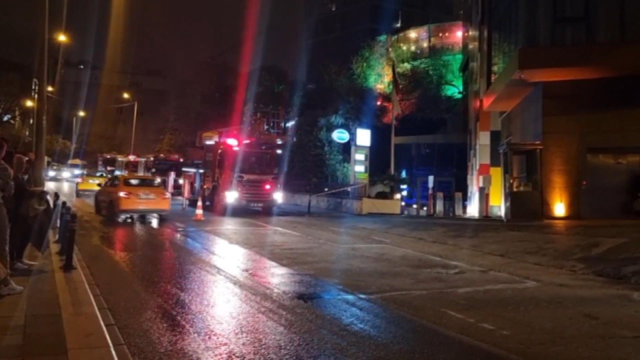 Şişli'deki otelde yangın çıktı