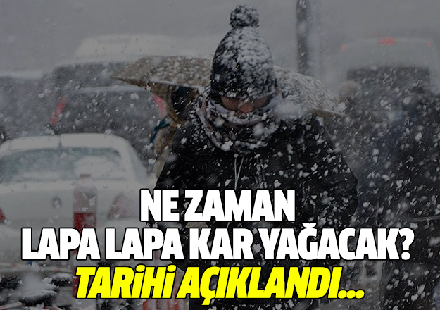 İstanbul'da yoğun kar yağışının tarihi açıklandı