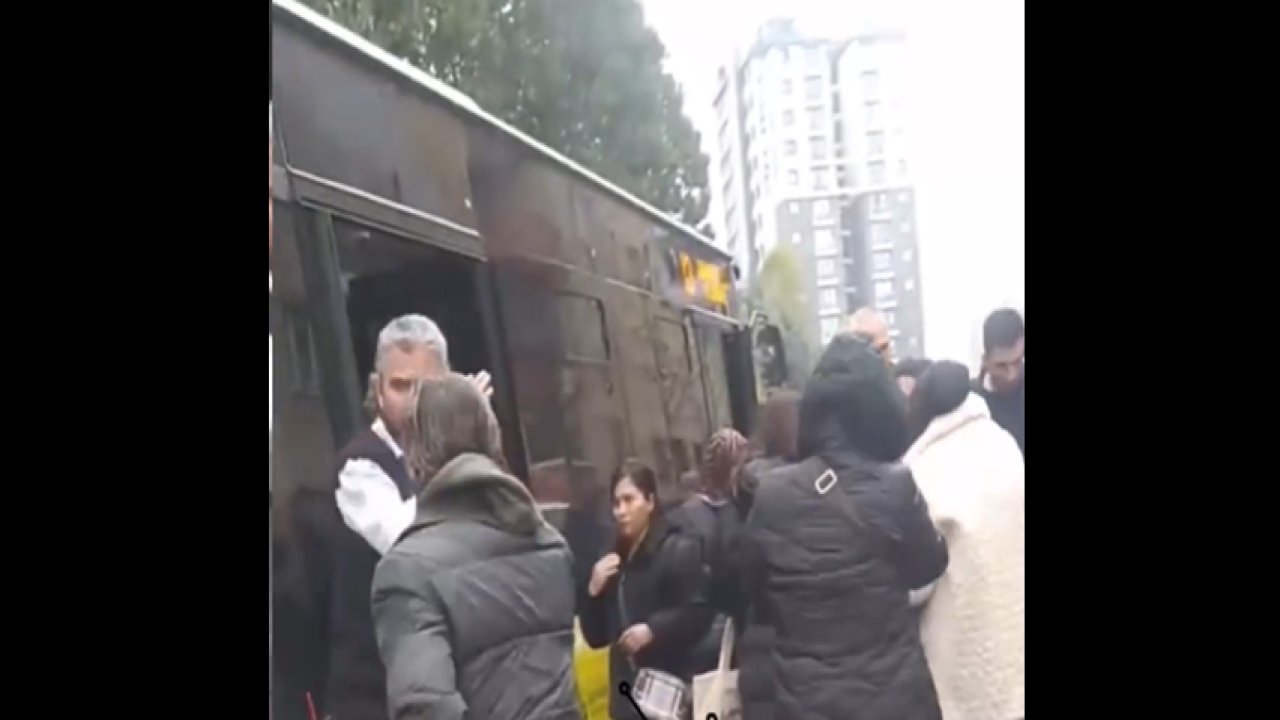 Kadınlar kavgada biber gazı sıktı, otobüs karıştı!