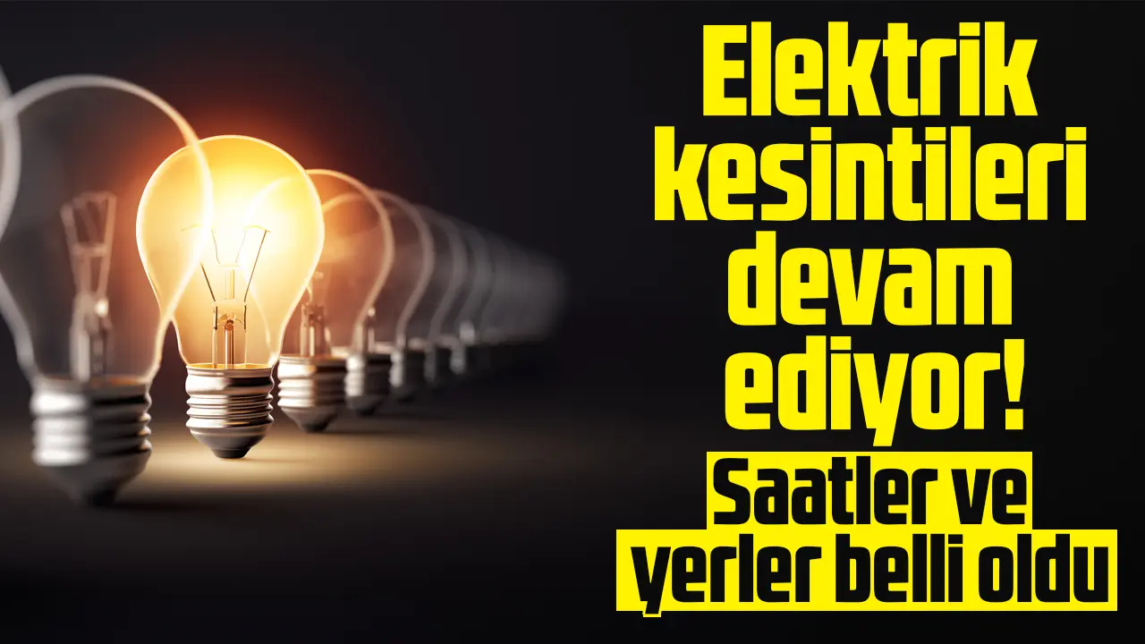İstanbul'da elektrikler ne zaman gelecek? 7 Aralık Perşembe elektrik kesintisi listesi
