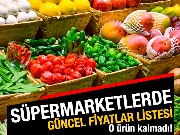 Süpermarketlerde sebze kaç lira?