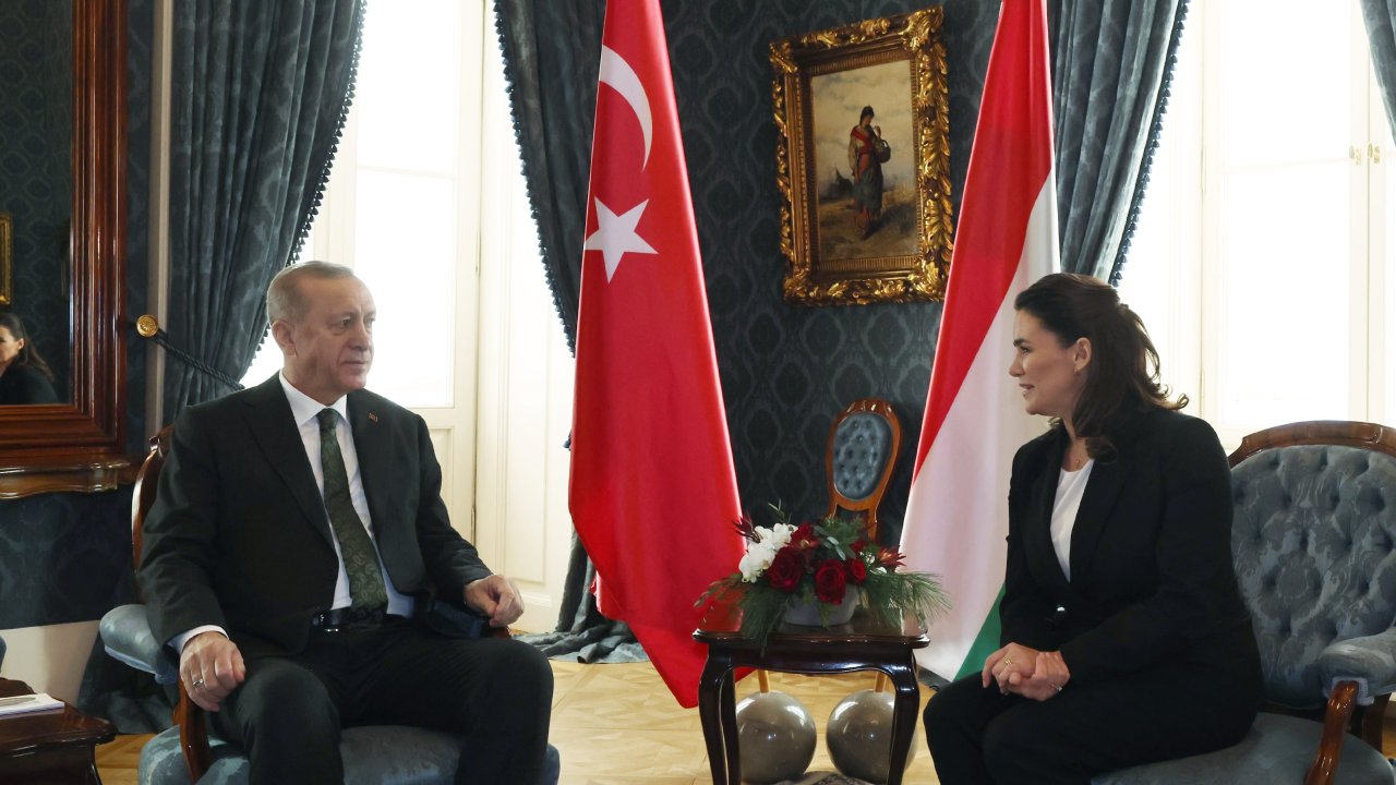 Cumhurbaşkanı Erdoğan Macaristan Cumhurbaşkanı Novak ile görüştü