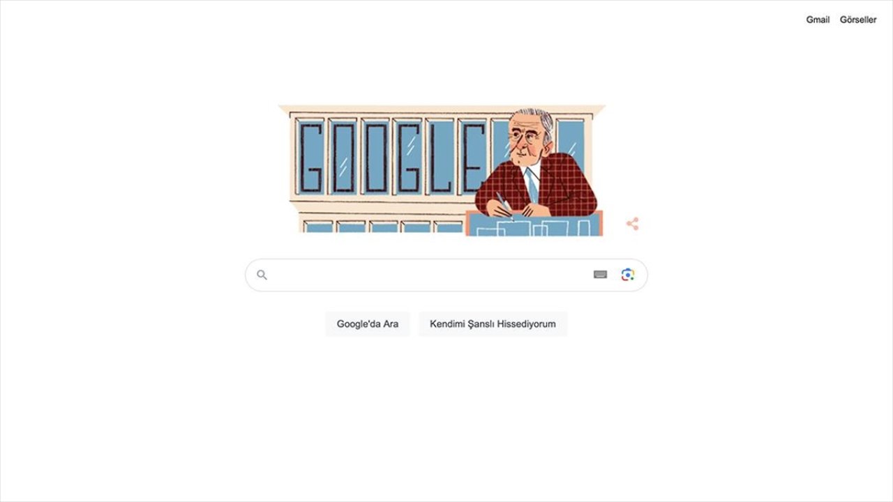 Google'dan Türk mimara özel "doodle"