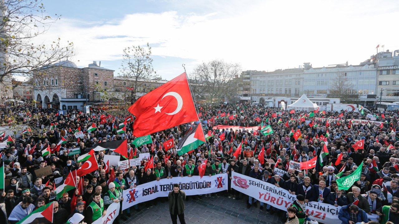 İstanbul'da Gazze protestosu