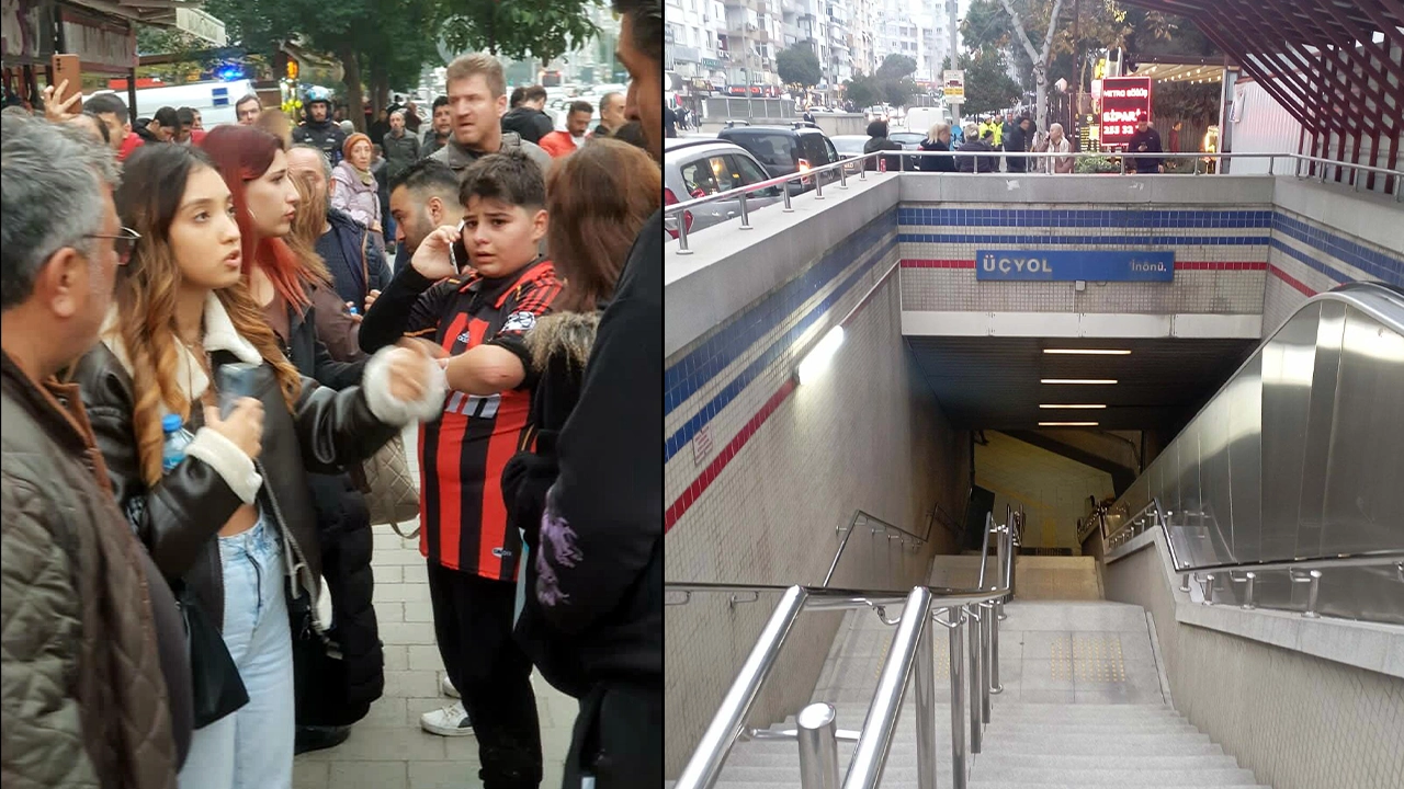Metro istasyonunda panik anları! Yürüyen merdiven ters yönde hareket etti: Yaralılar var