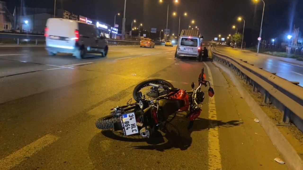 Ticari araca çarpan motosiklet sürücüsü yaşamını yitirdi
