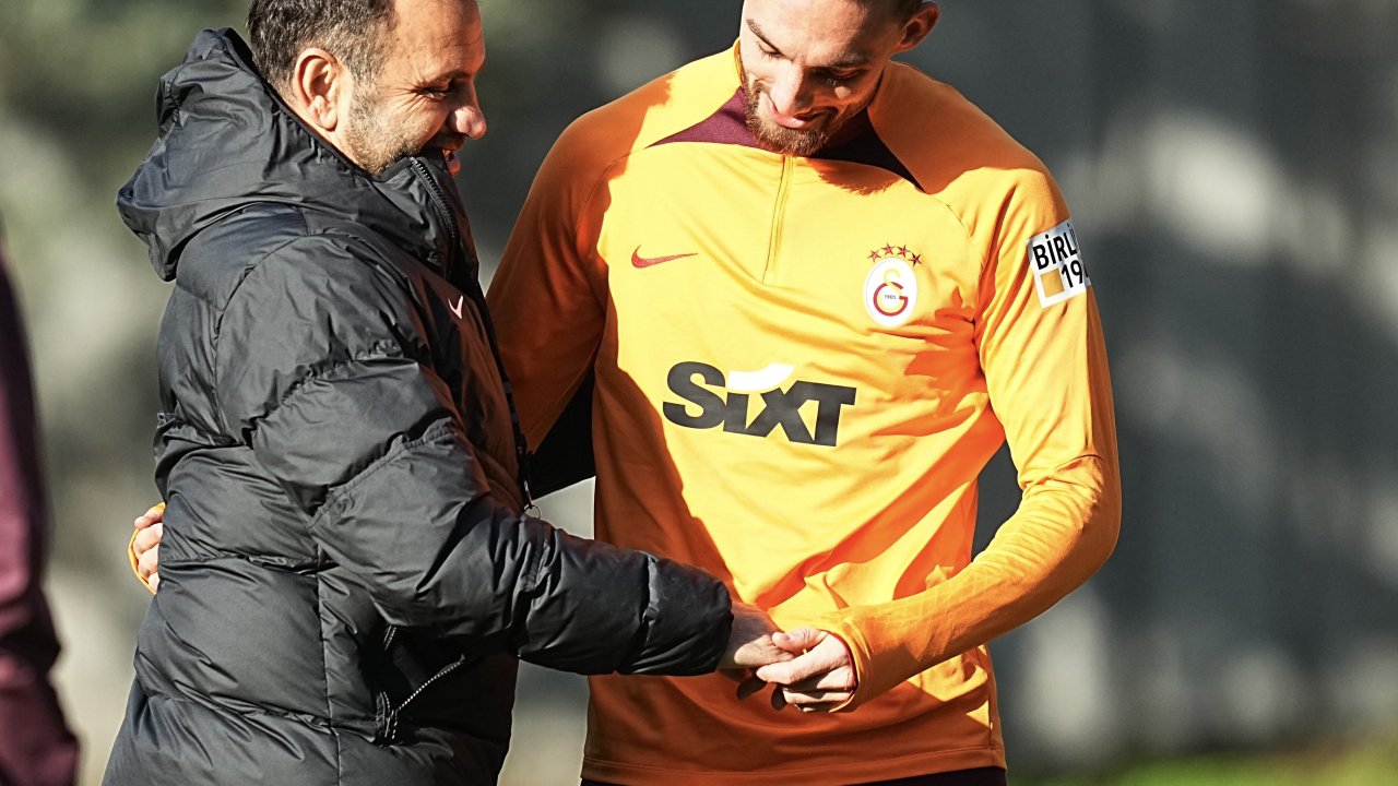 Galatasaray'da Berkan Kutlu antrenmana çıktı