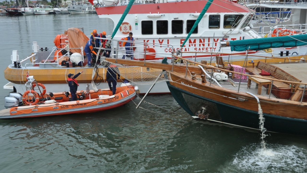 Ünlü spikere ait tekne batmaktan kurtarıldı