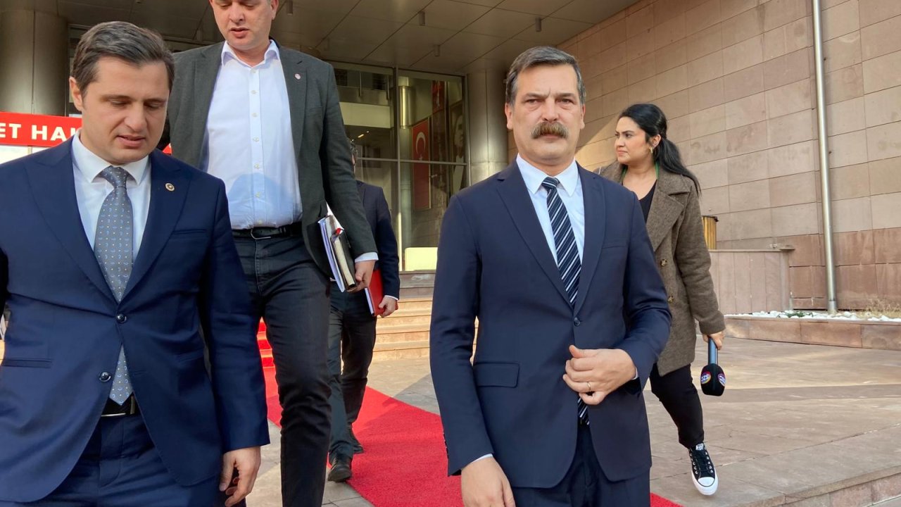 Özgür Özel ile TİP Genel Başkanı Erkan Baş'tan basına kapalı görüşme