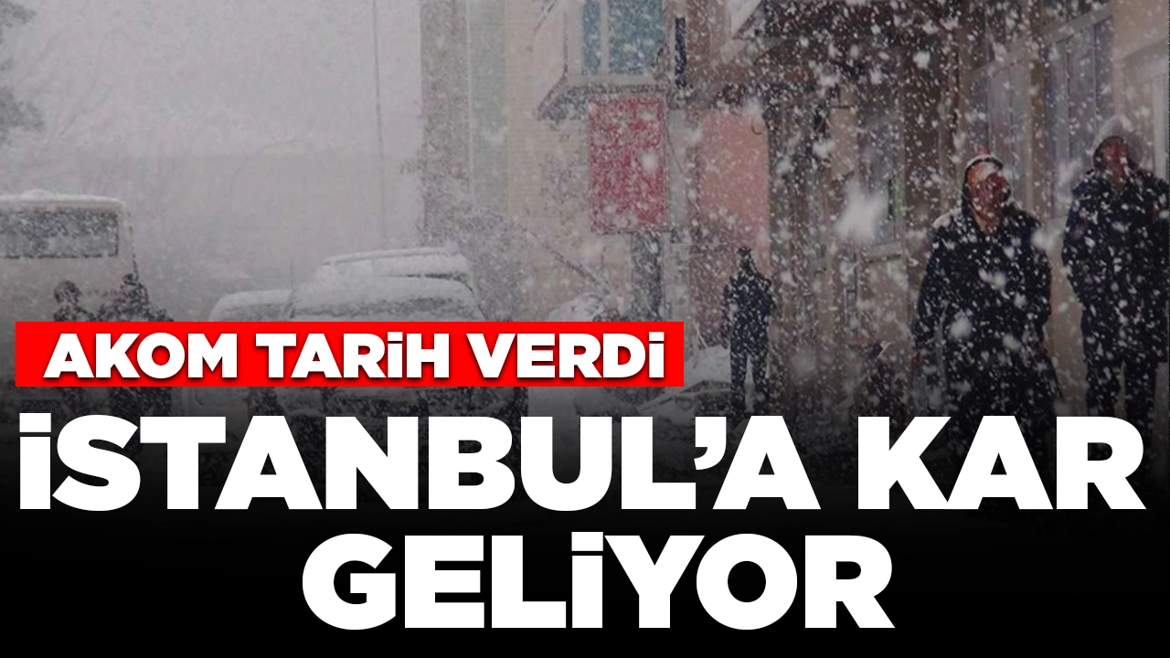 AKOM bir kez daha uyardı! İstanbul'a kar geliyor!