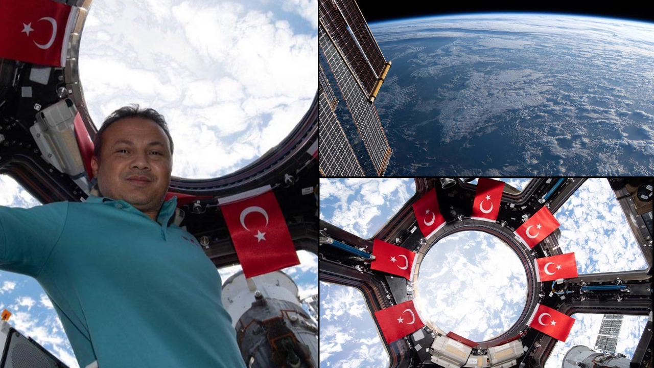 Alper Gezeravcı'dan Uluslararası Uzay İstasyonu'nda yeni fotoğraflar