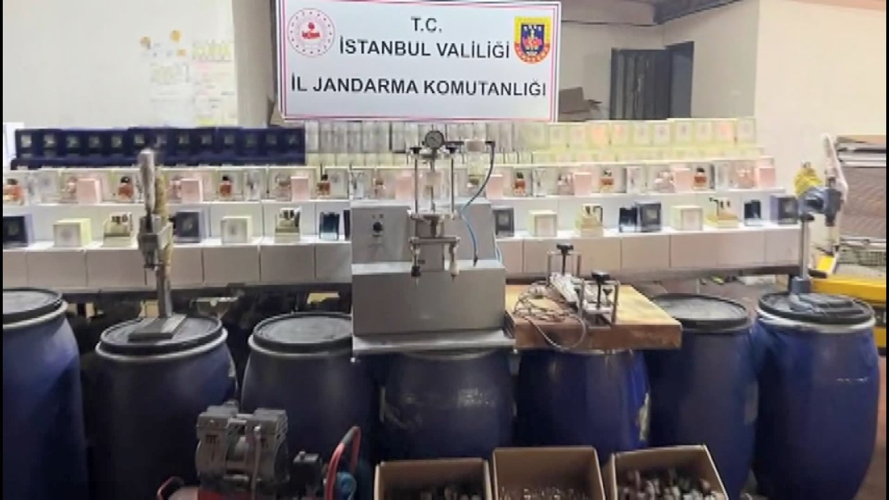 İstanbul'da sahte parfüm operasyonu düzenlendi