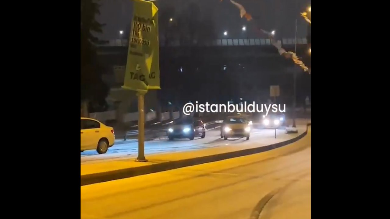 İstanbul’da beklenen kar başladı!
