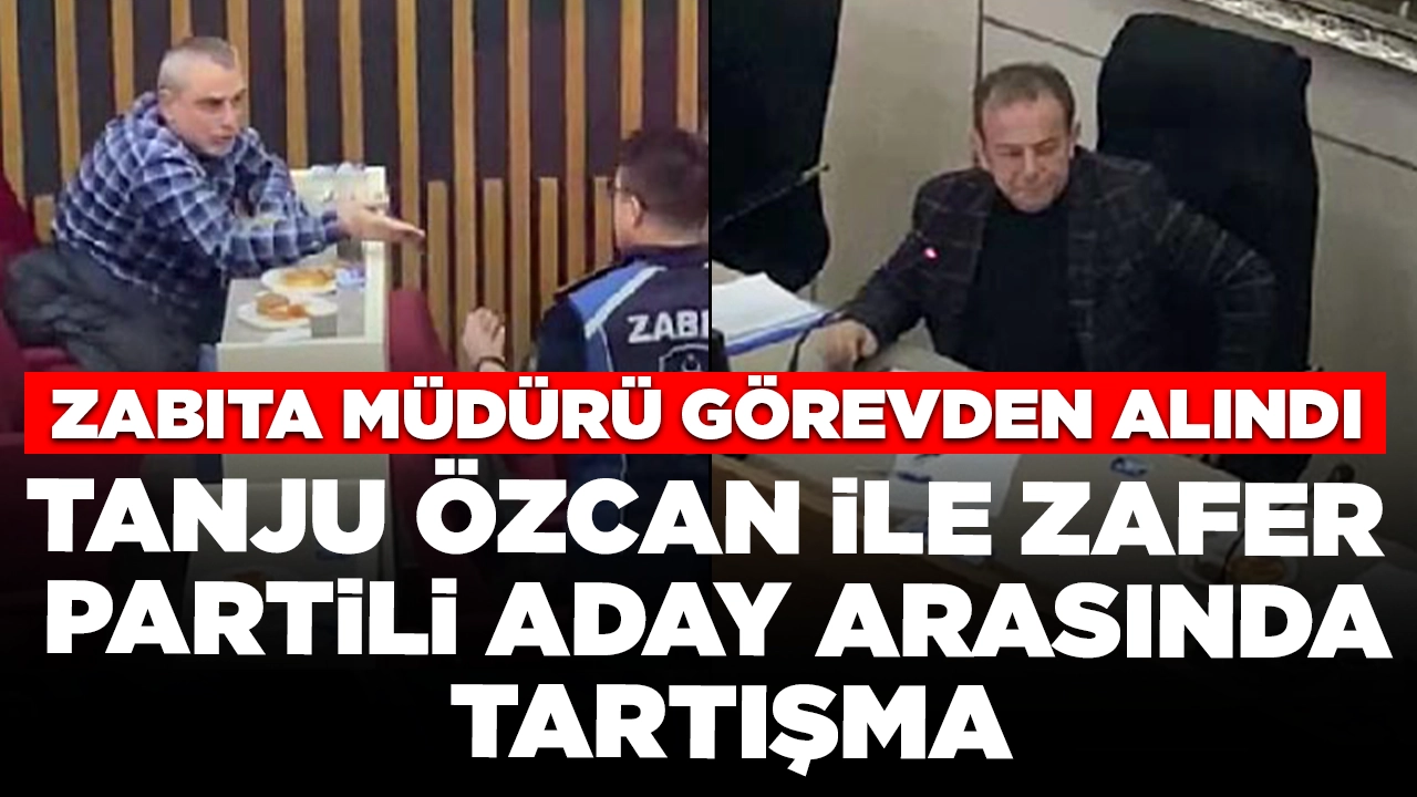 Tanju Özcan ile Zafer Partisi'nin Bolu adayı arasında tartışma: Zabıta müdürü görevden alındı