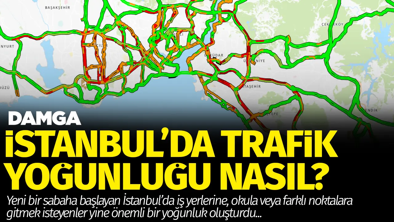 İstanbul'da trafik yoğunluğu nasıl? 8 Şubat 2024 Perşembe