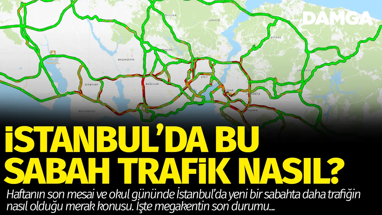 İstanbul'da bu sabah trafik nasıl? İstanbul trafik yoğunluğu