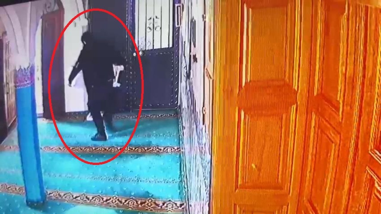 Camide hırsızlık: Bir şey bulamayınca şamdan, sandalye ve ayakkabı çaldı