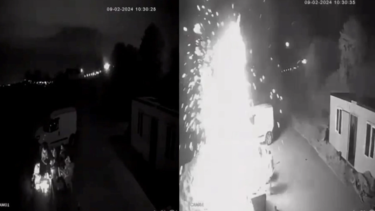 Faciaya ramak kala: Mangal ateşindeki patlama anı böyle görüntülendi
