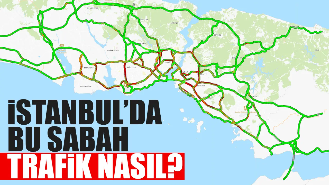 İstanbul'da trafik yoğunluğu nasıl? 16 Şubat Cuma yoğunluk haritası