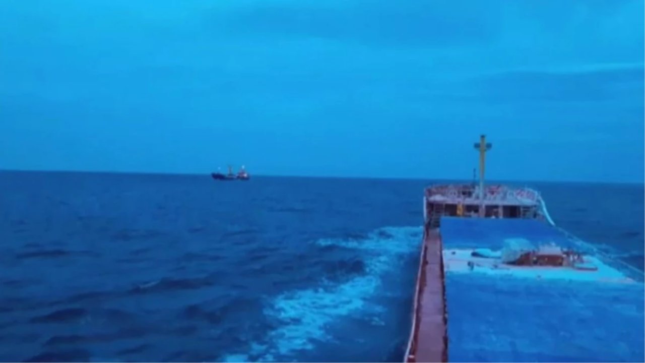 Marmara Denizi'nde batan geminin mürettebatının çektiği son görüntüler ortaya çıktı