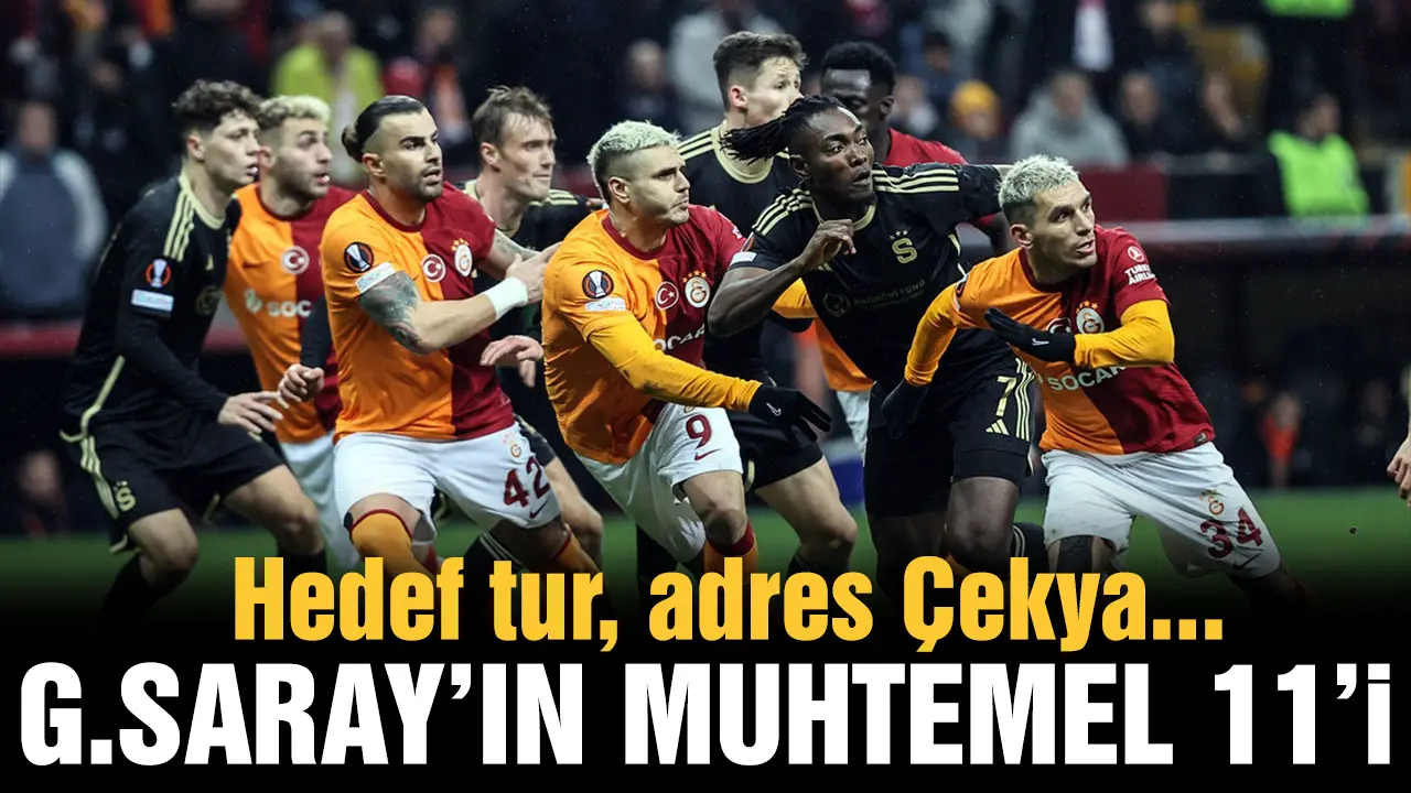 Galatasaray'ın Spart Prag maçındaki muhtemel 11'i belli oldu!