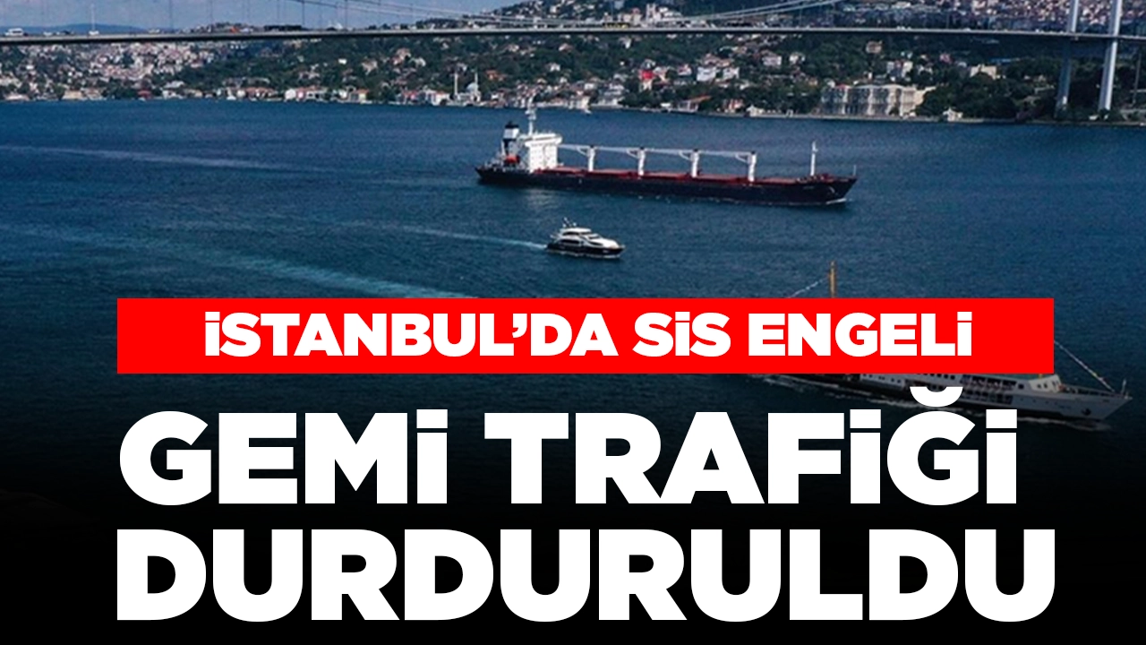 İstanbul'da sis engeli: Gemi trafiği çift yönlü durduruldu