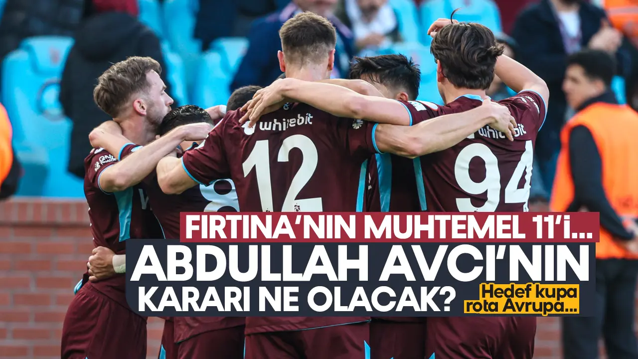 Trabzonspor'un Başakşehir maçı muhtemel 11'i belli oldu! İşte Abdullah Avcı'nın kadrosu
