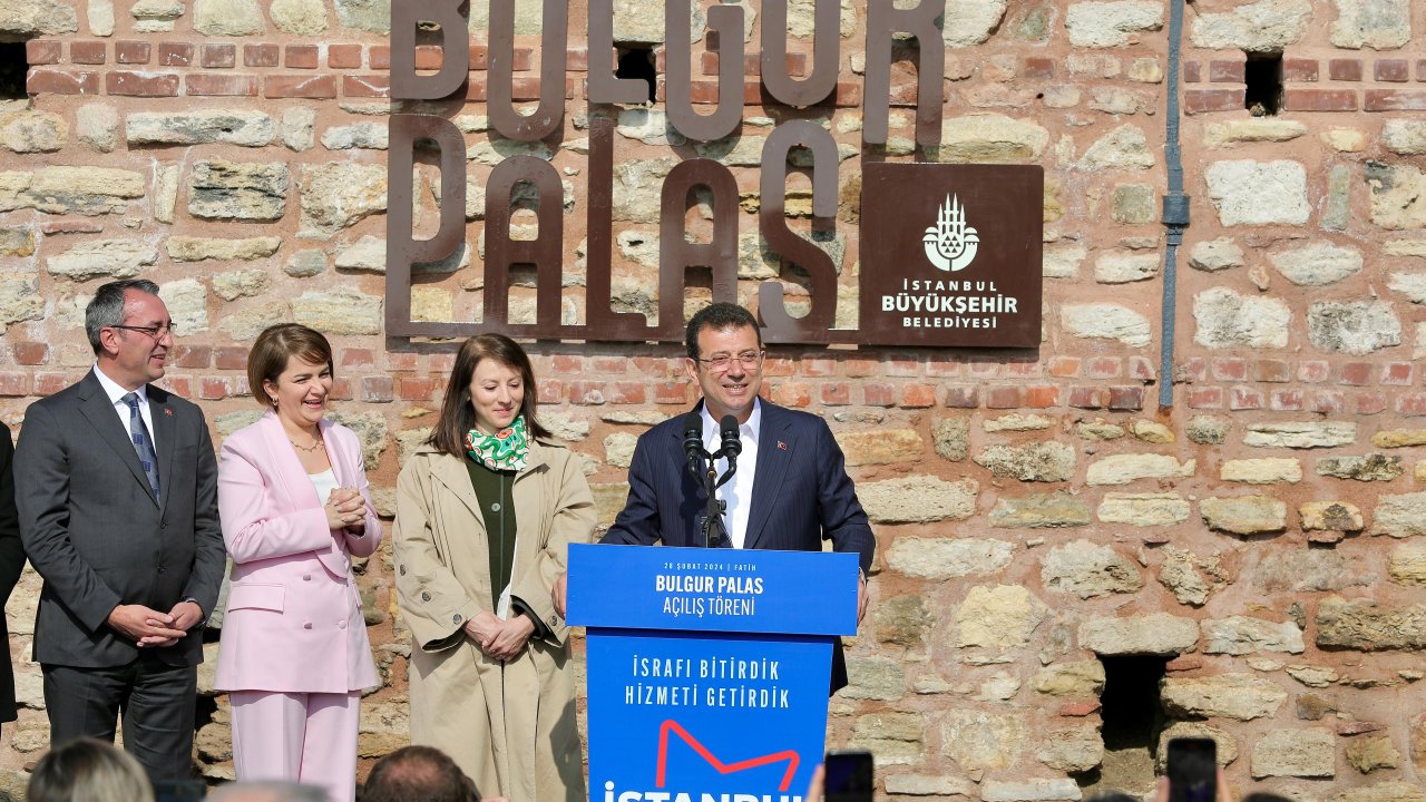 İmamoğlu Bulgur Palas'ın açılışında konuştu: 'Kültür varlıkları İBB Miras ile tek tek hayata dönüyor'