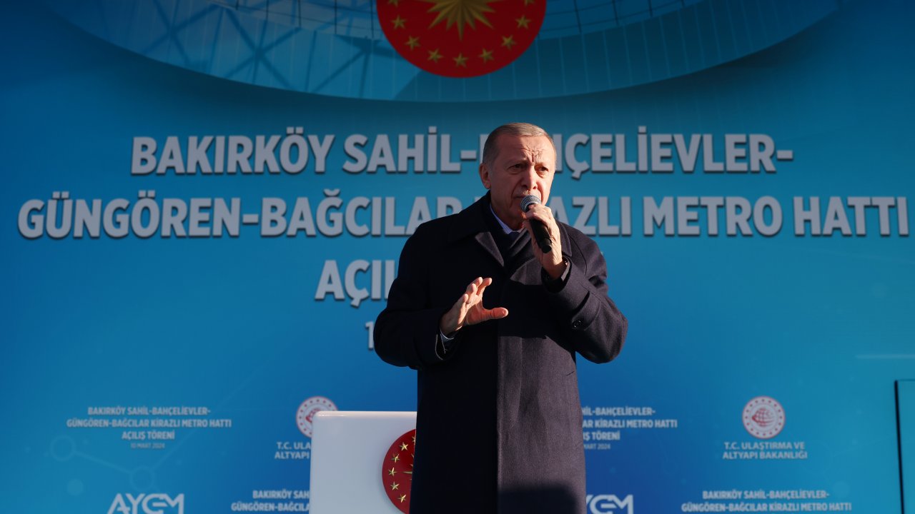 Erdoğan: 5 yılda Büyükşehir Belediyesi acaba kaç metro hattı yaptı?