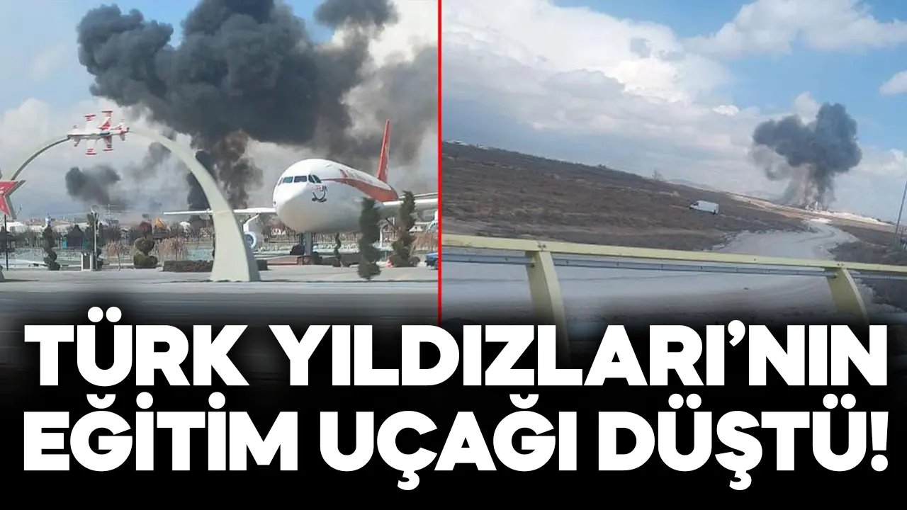 Son Dakika Haberi.. Konya'da eğitim uçağı düştü!