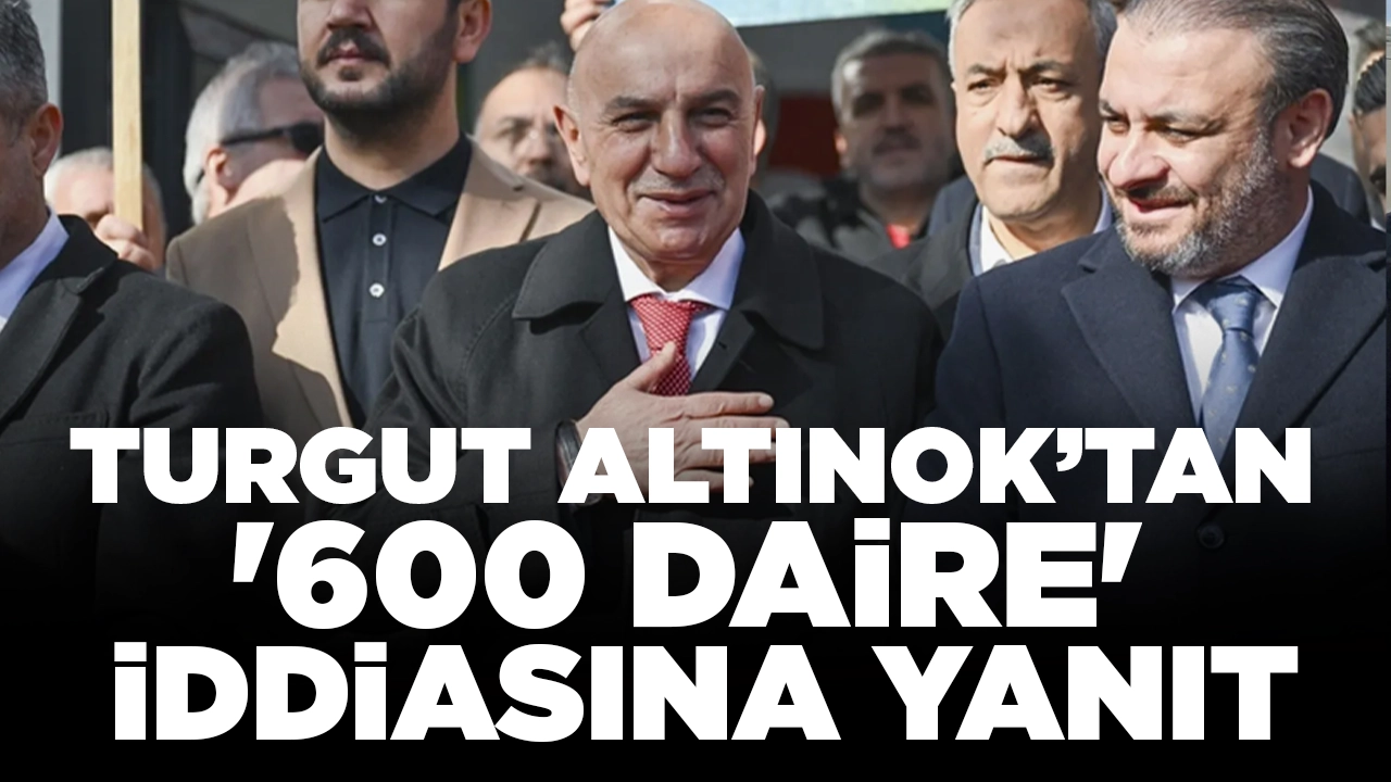 Turgut Altınok '600 daire' sorusunda konuyu Mansur Yavaş'a getirdi: 'Bu mal varlığını bana değil ona sorun'