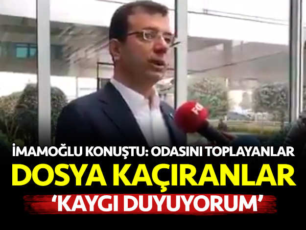 Ekrem İmamoğlu: İBB'de dosya kaçıranlar, odasını toplayanlar... Ne oluyor kardeşim?