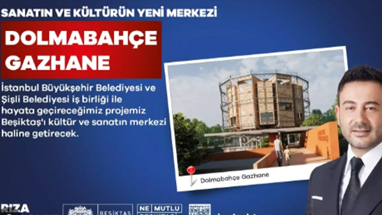 Beşiktaş’ta Dolmabahçe Gazhane Projesi hayata geçirilecek