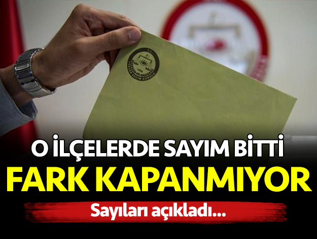 İstanbul'un o ilçelerinde geçersiz oyların yeniden sayılma işlemi tamamlandı! Ekrem İmamoğlu yine önde