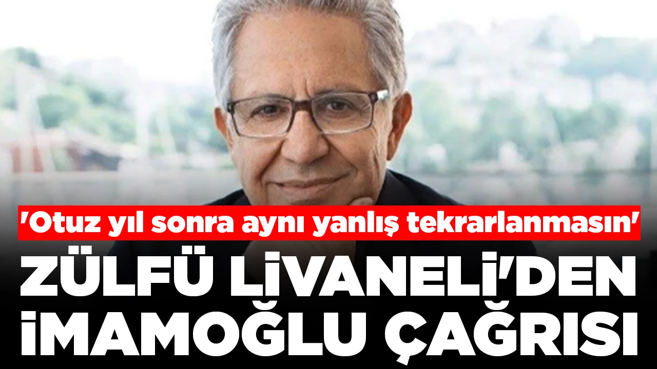 Zülfü Livaneli, İstanbulluları Ekrem İmamoğlu’na oy vermeye çağırdı: 'Otuz yıl sonra aynı yanlış tekrarlanmasın'