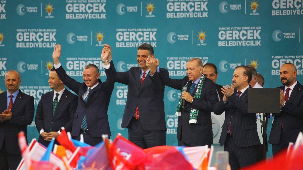 Cumhurbaşkanı Erdoğan, 2 metrelik başkan adayını görünce şaşkınlığını gizleyemedi!