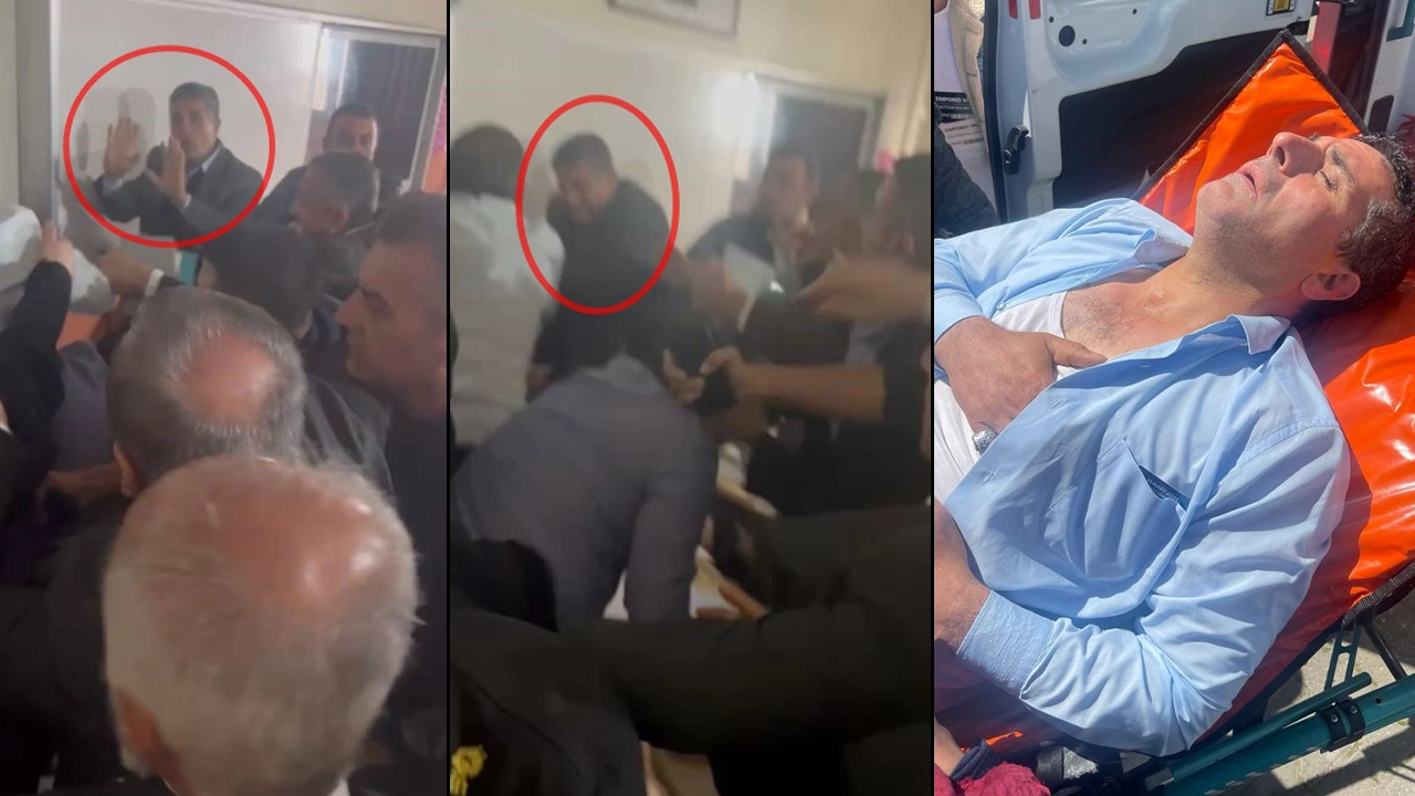 Demokrat Partili sandık görevlisi AK Partili adayın yanındaki kişiler tarafından darbedildi