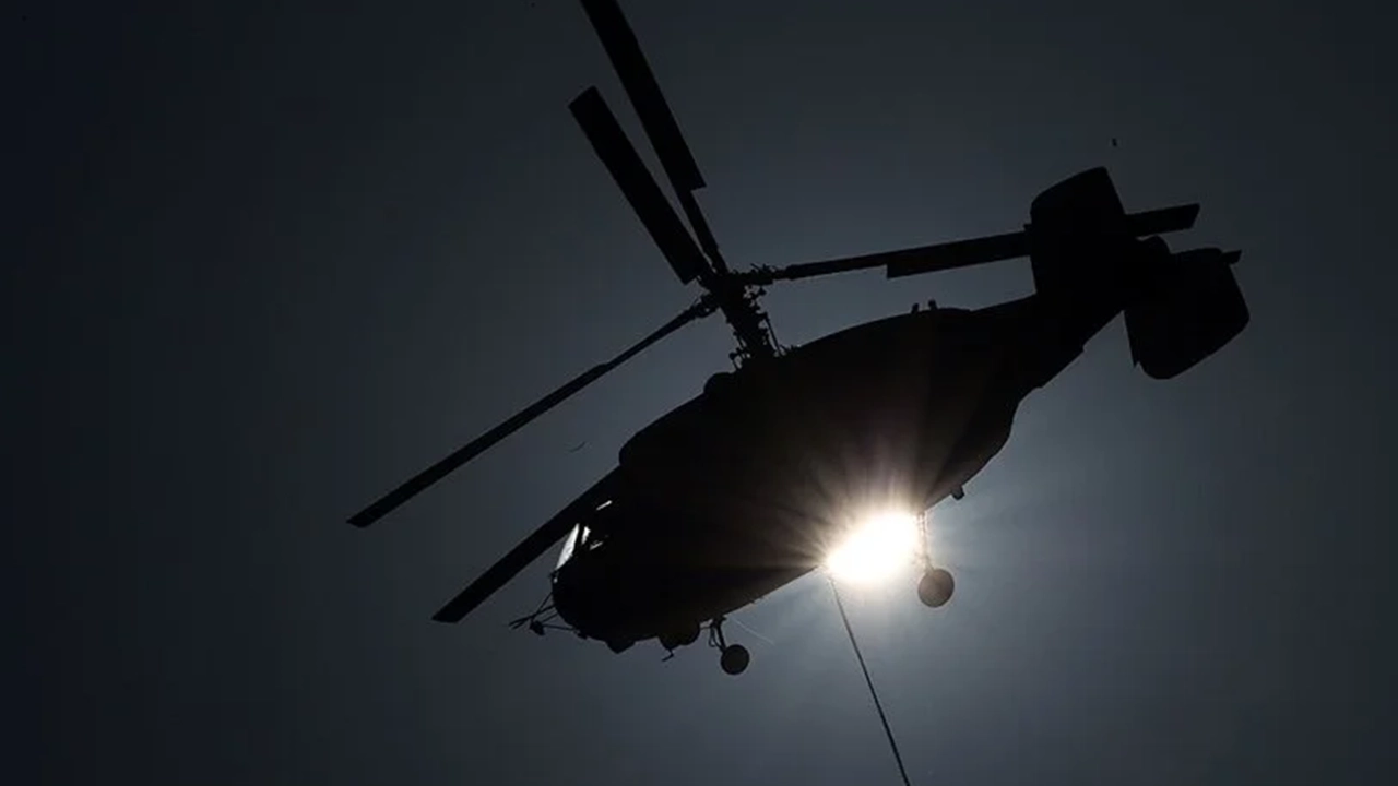 Havada panik anları: Askeri helikopter acil iniş yaptı