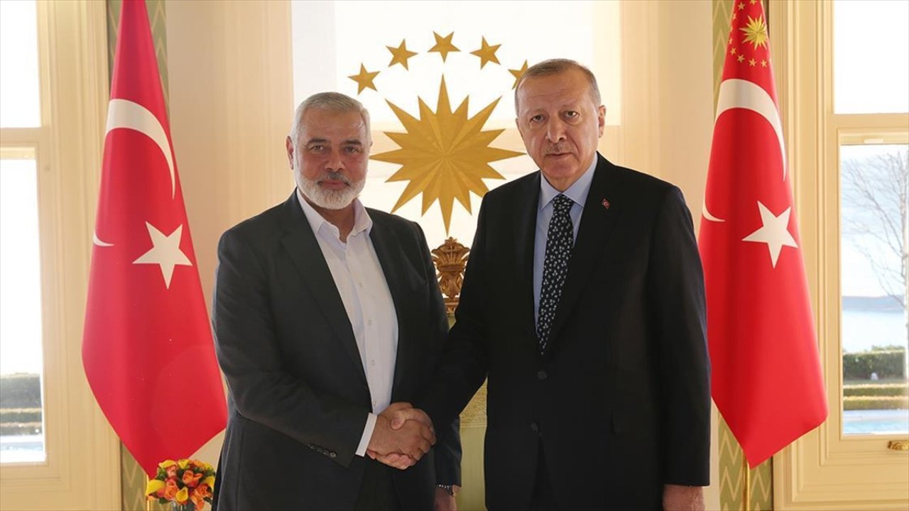 Cumhurbaşkanı Erdoğan'dan Hamas lideri Heniyye'ye başsağlığı telefonu