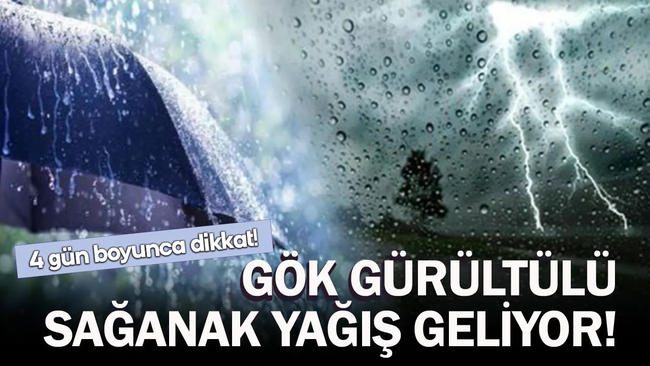 Marmara'da yaşayanlar 4 gün boyunca dikkat! Gök gürültülü sağanak yağış geliyor 18-21 Nisan 2024