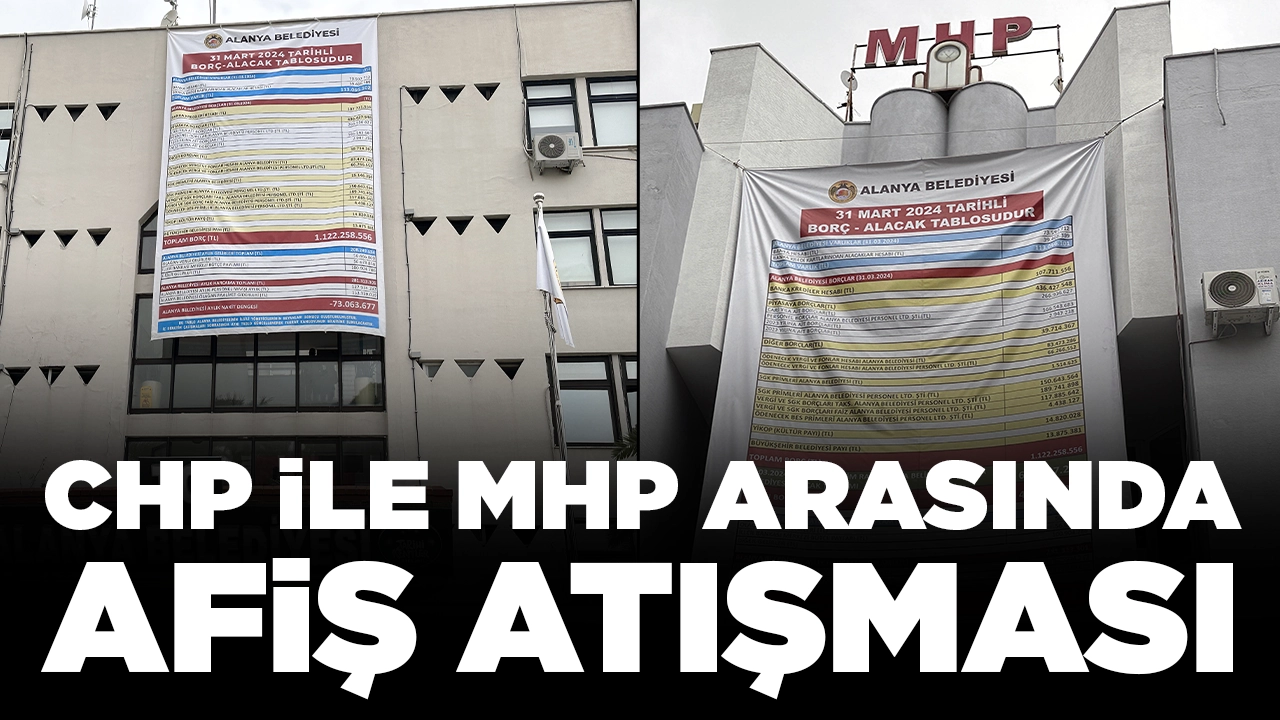 CHP'li belediye ile MHP arasında afişli atışma